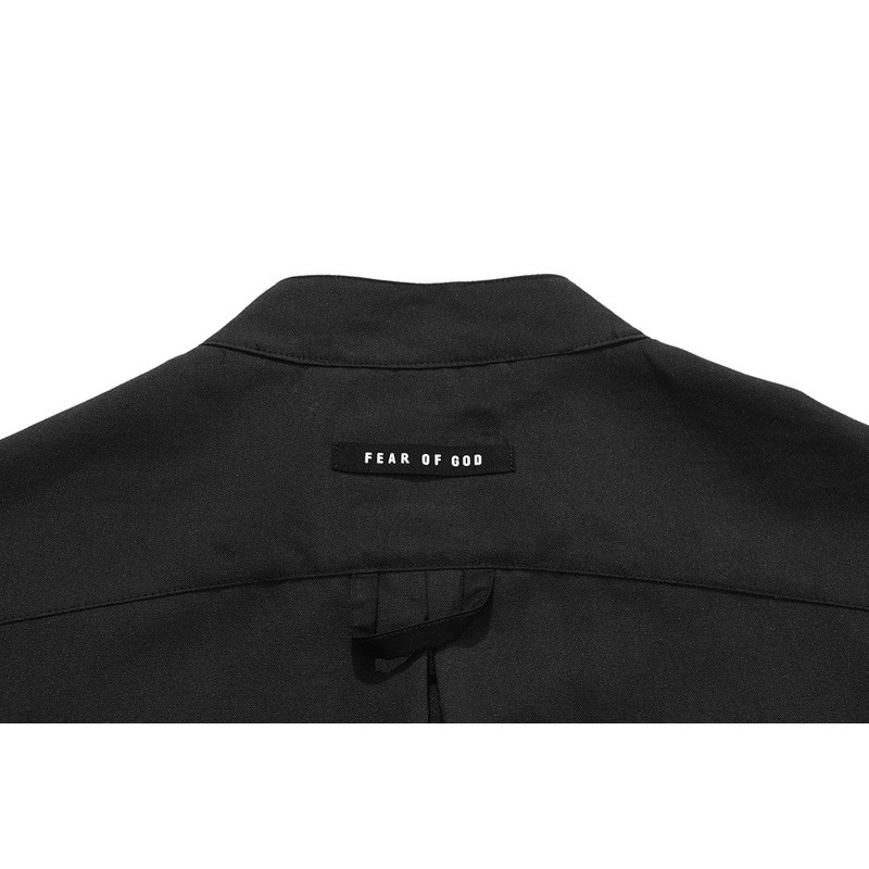 Áo sơ mi ngắn tay Fear Of God short sleeve henley shirt ss20