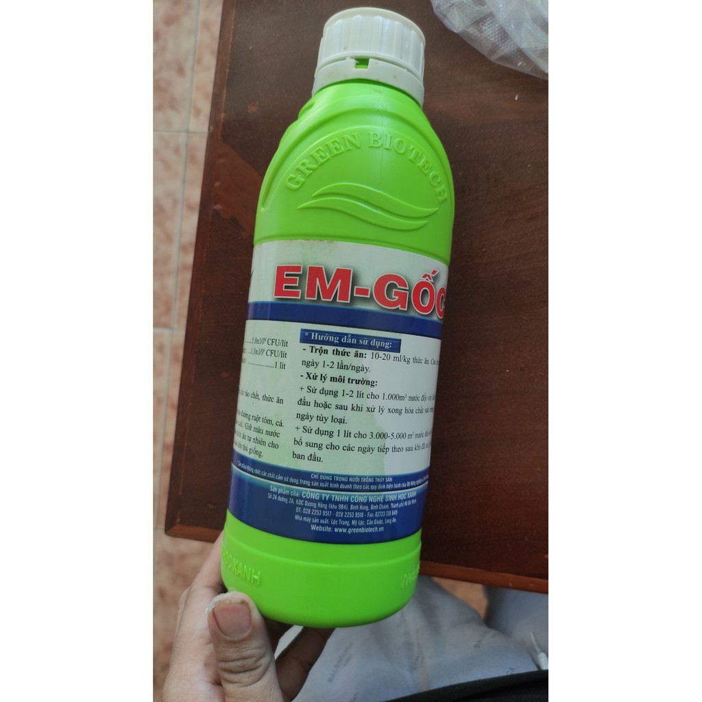 [ Hàng Chính Hãng] EM-Gốc vi sinh , làm trong màu nước cho cho ốc bươu đen,cá, tôm