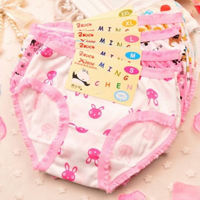 Quần chip cotton quảng châu cho bé gái 10_40kg