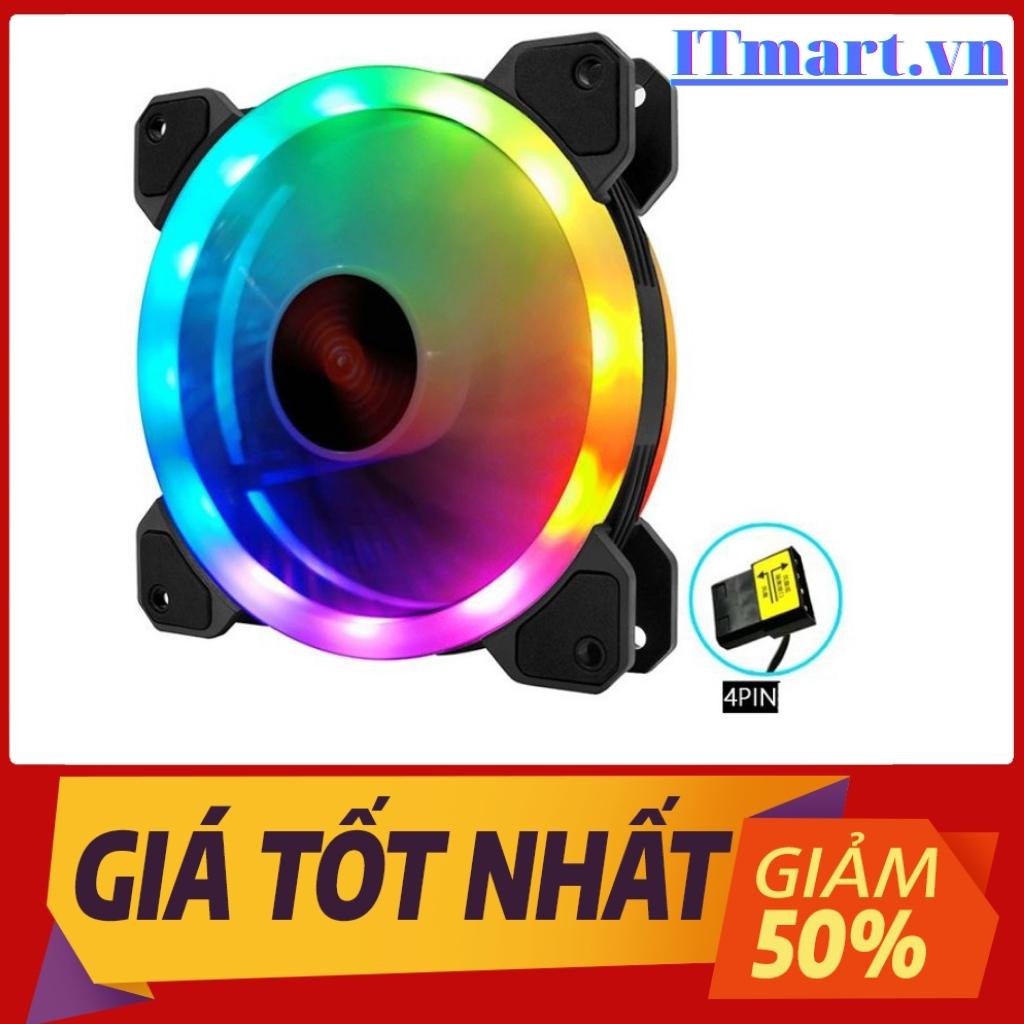 Quạt Tản Nhiệt, Fan case Led RGB Coolmoon K2 - Không Cần Hub