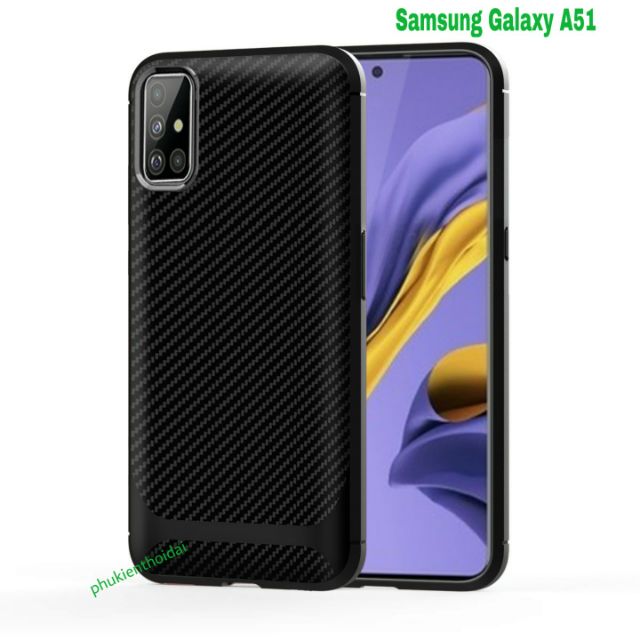 Ốp lưng Samsung Galaxy A51 FREESHIP Từ 50k chống sốc vân vằn chéo chống mồ hôi vân tay