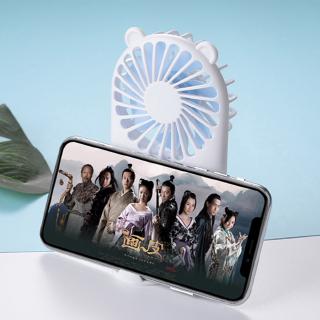 Quạt Mini Bỏ Túi Đa Chức Năng Có Đế Đỡ