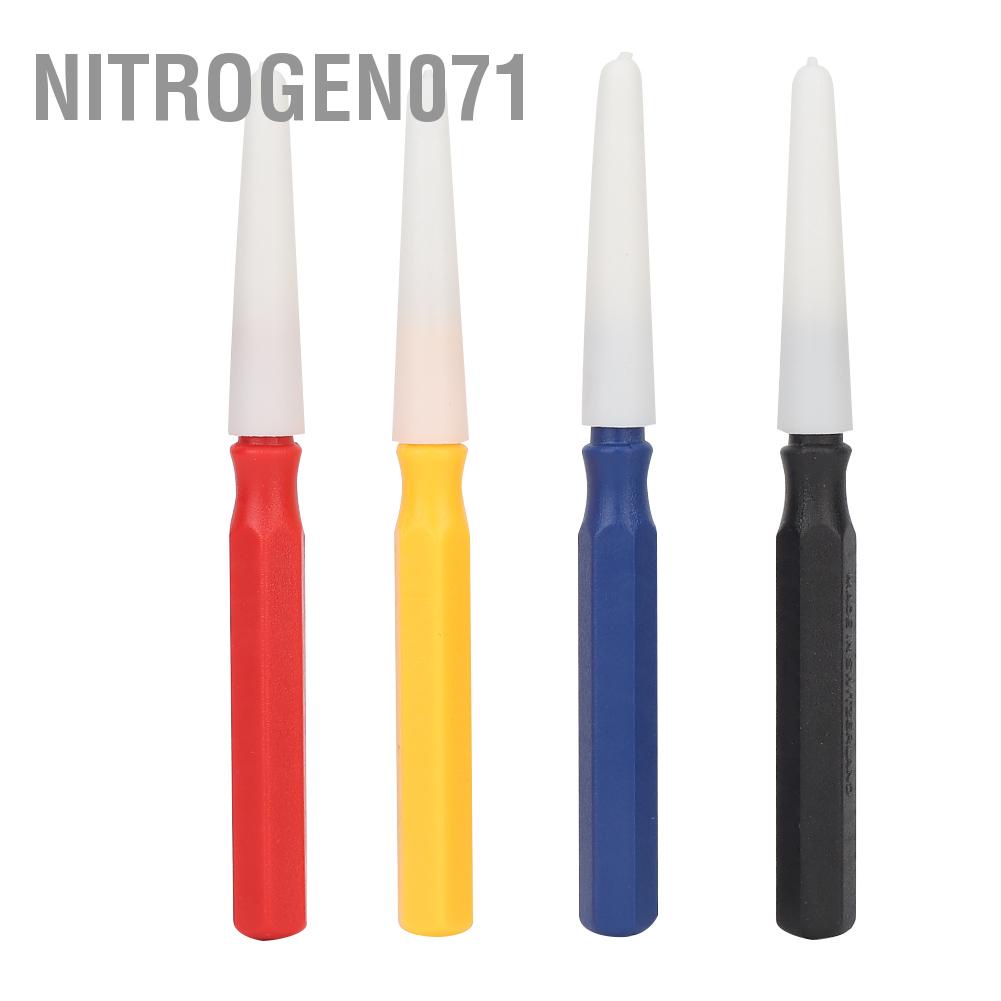 Nitrogen071 4Pcs Oil Pin Pen Dip + 1Pc Oiler Dish Tool Set Watch Repairing Accessory