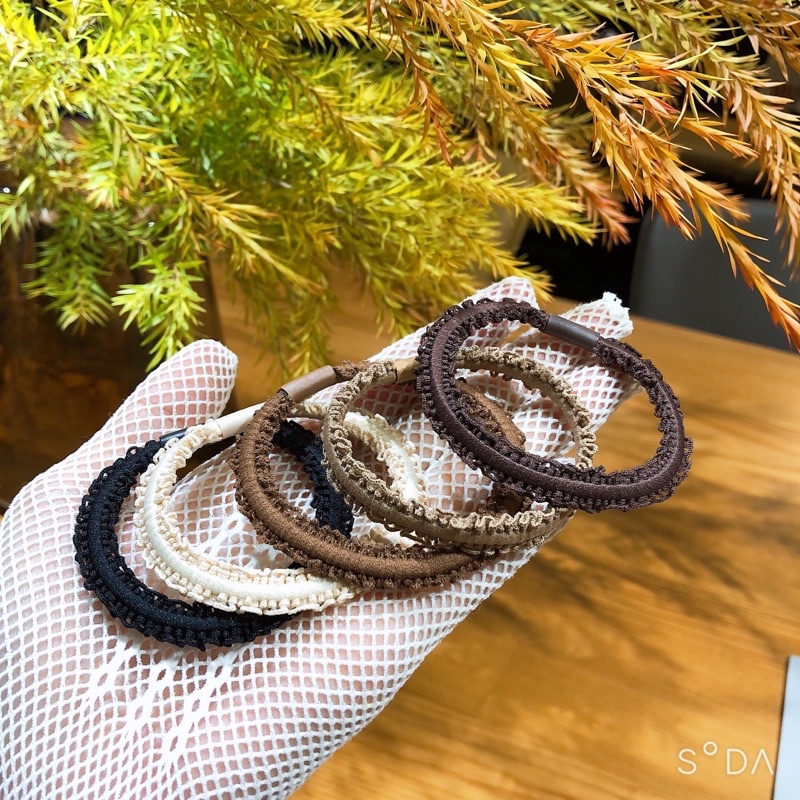 Sét 5 dây cột tóc co dãn bền chắc đủ mầu