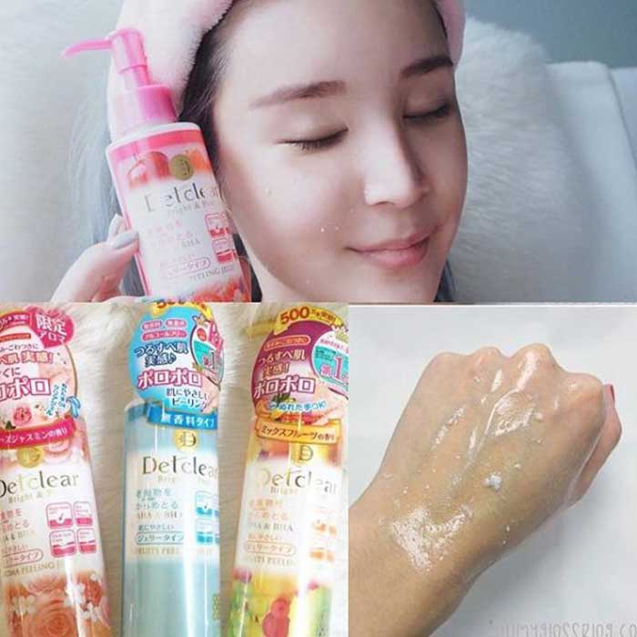 Tẩy tế bào chết Meishoku Detclear Bright &amp; Peel 180ml