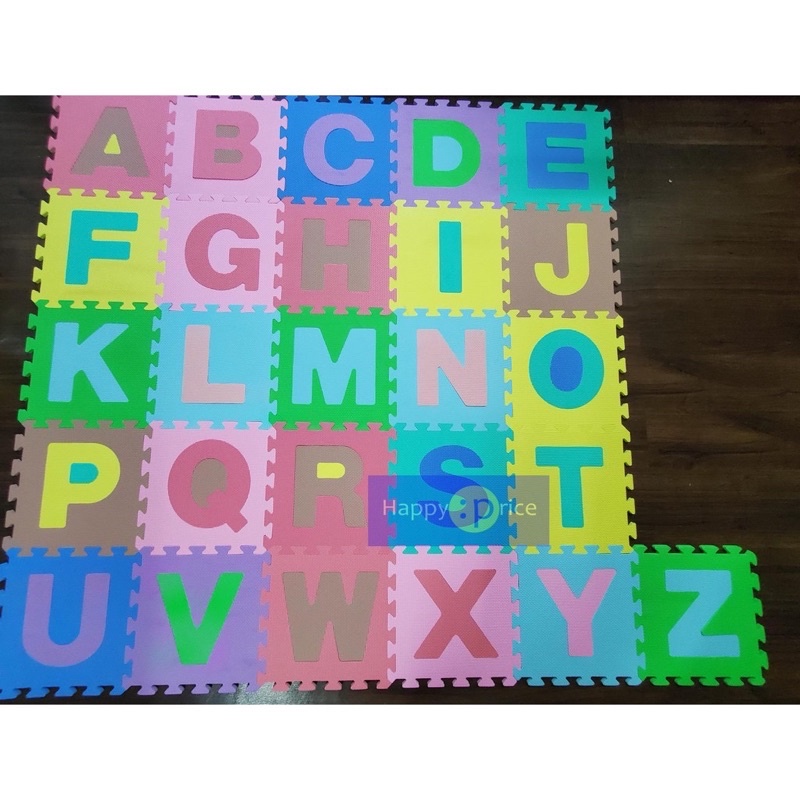 36 miếng Thảm xốp ghép 26 chữ cái và 10 số xuất Châu Âu cao cấp DUMBO PUZZLE MAT