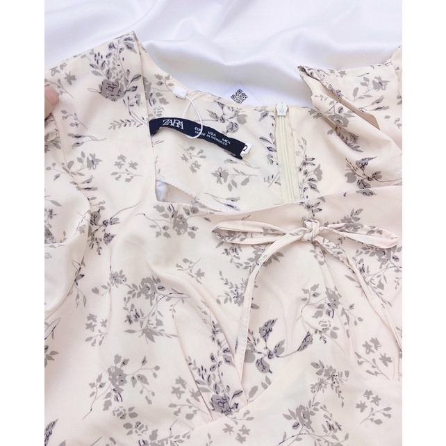 Váy Hoa Nhí Vintage [Freeship] Đầm Nữ Maxi Hoa Cổ Vuông bánh bèo hoa nhí Full Size | BigBuy360 - bigbuy360.vn