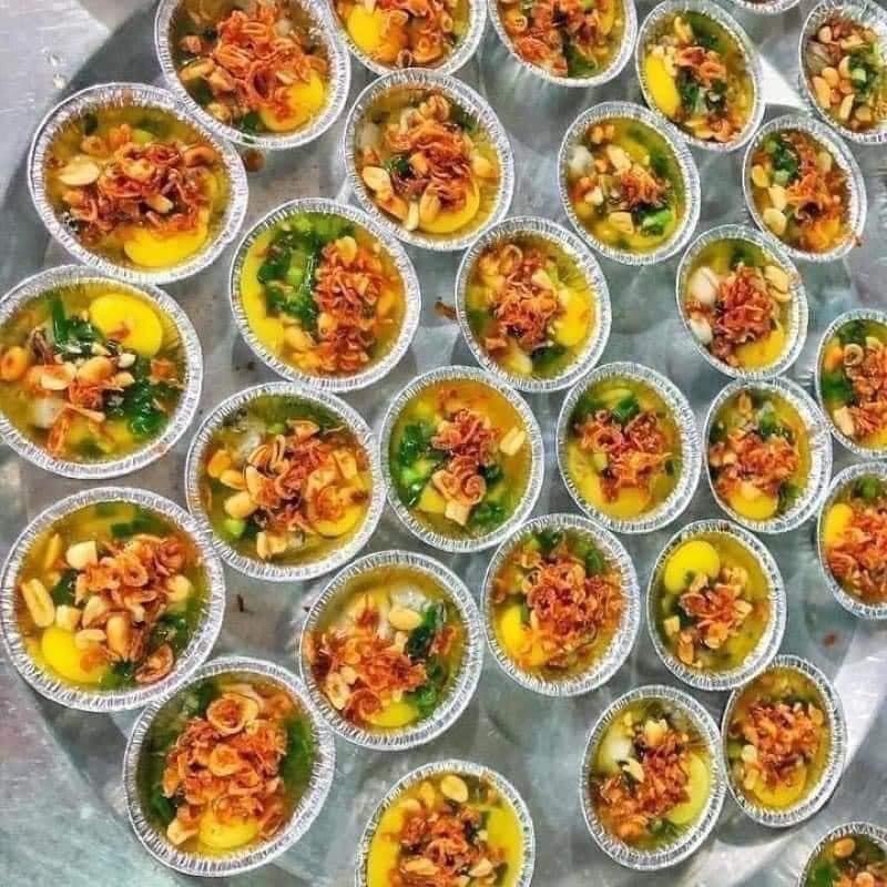 Set 100 Cốc Lá Nhôm Dùng 1 Lần Làm Bánh Trứng Tiện Lợi