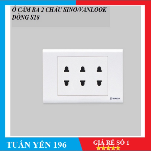 [SINO] Ổ Cắm 3 lỗ 16A Dòng S18