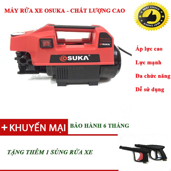 Máy rửa xe OSUKA OSK C2 -Máy xịt rửa xe