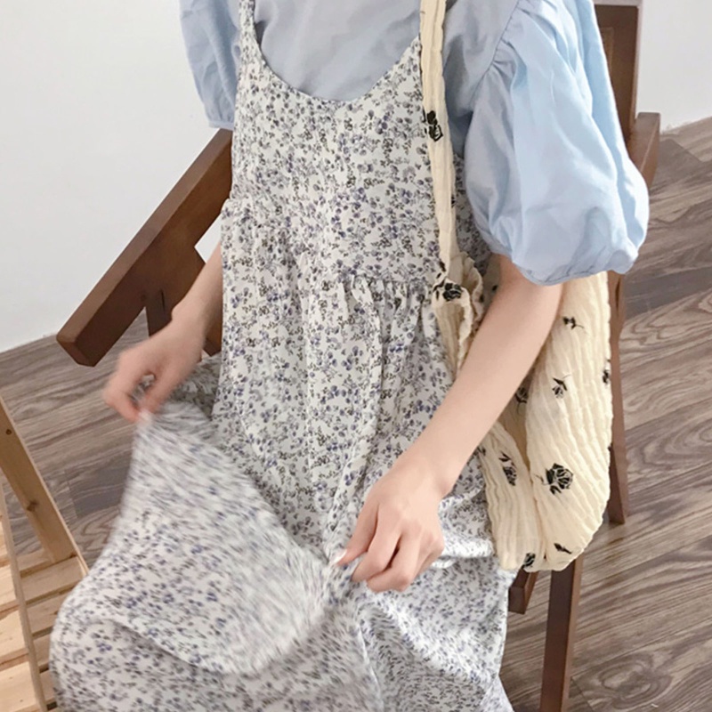 Túi Đeo Vai Bằng Vải Voan Mềm Nhẹ Màu Be Nhạt In Họa Tiết Hoa Hồng Nhỏ Cổ Điển Thời Trang Mùa Hè Dành Cho Bạn