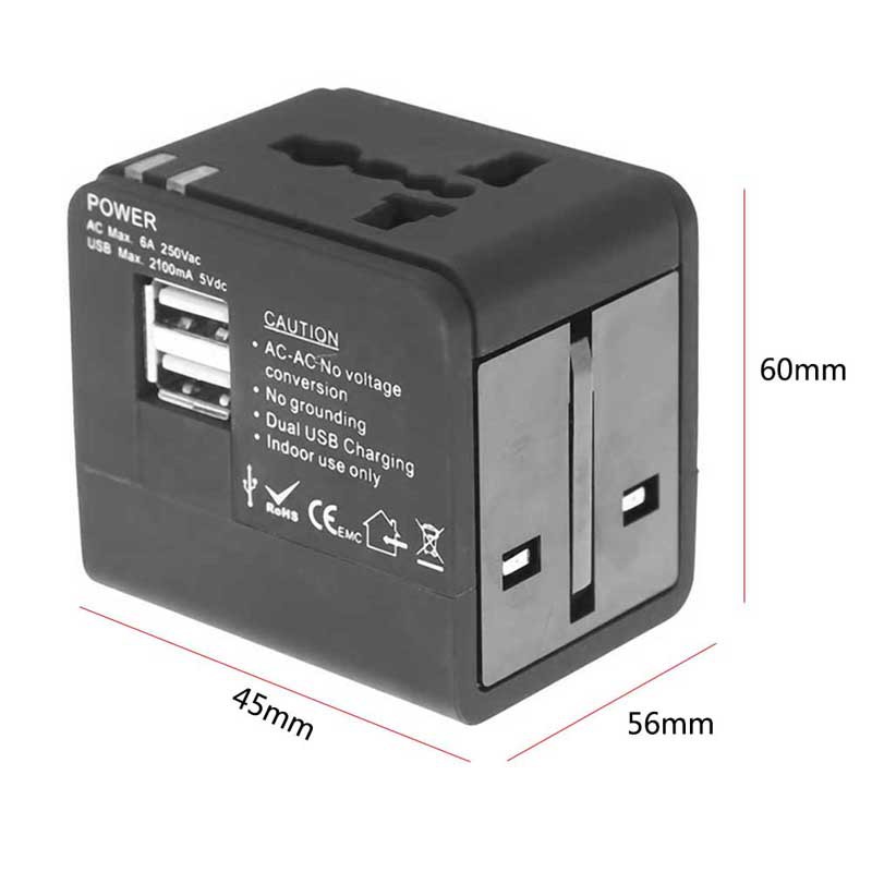 Ổ Cắm Điện Đa Năng có 2 cổng USB 2.1A