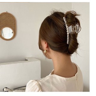 Kẹp tóc đính ngọc trai style hàn quốc 1