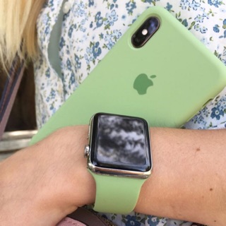 Set Matcha Ốp iPhone và Dây Apple Watch Silicone
