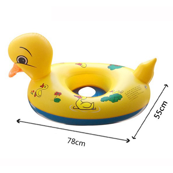 Phao bơi trẻ em chống lật, phao bơi cho bé đẹp hình vịt con cực cute dễ thương [Super-Shop] DT0521012