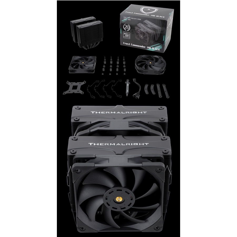 Tản nhiệt khí CPU Thermalright Frost Commander 140 FC140 BASIC-BLACK - WHITE
