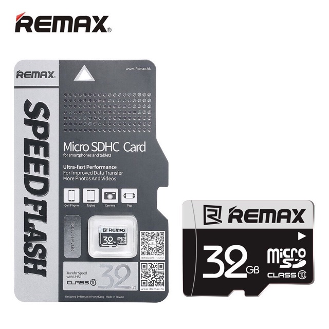 Thẻ nhớ 16/32/64Gb chính hãng Remax bảo hành 2 năm