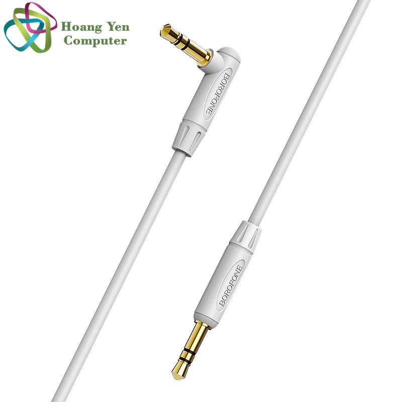 Cáp Âm Thanh AUX 3.5mm Borofone BL4 Dài 2M Chính Hãng - BH 1 Năm | Jack Âm Thanh 3.5mm | Cáp AUX