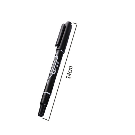 Bút lông dầu 2 đầu ngòi không thấm nước - Không lau được - Giá 1 cây