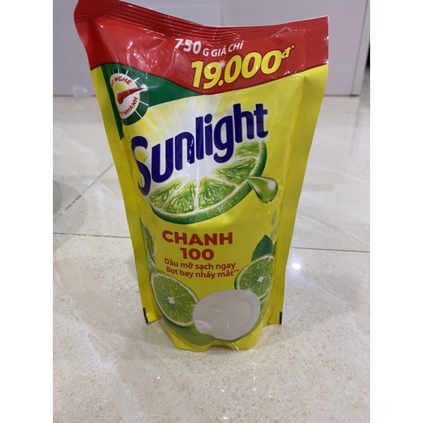 Nước rửa chén bát sunlight chanh 100 nhiều mùi hương sạch nhanh xả bọt mạnh