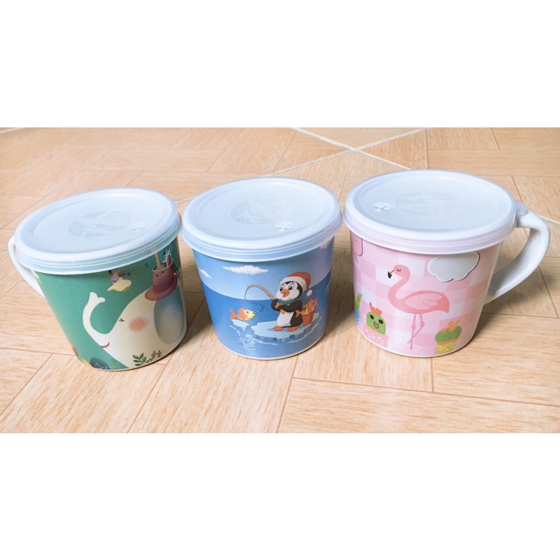 Cốc uống nước bằng sợi tre ROYALCARE có tay cầm nắp đậy D1905