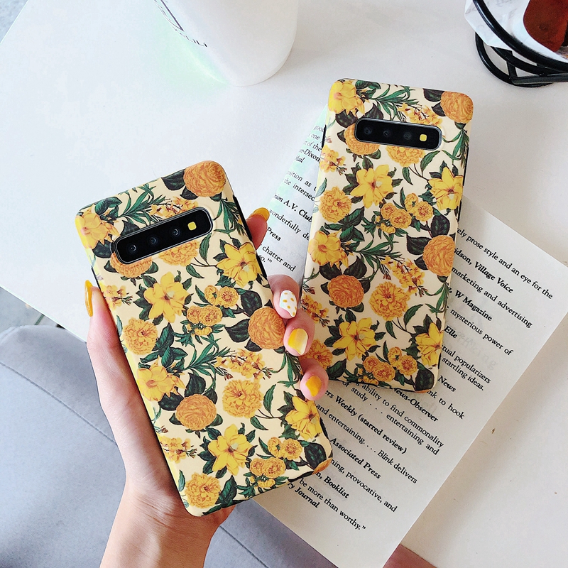 Ốp điện thoại họa tiết hoa cho Samsung Galaxy S10 S9 S8 Plus Note 8 9 | BigBuy360 - bigbuy360.vn