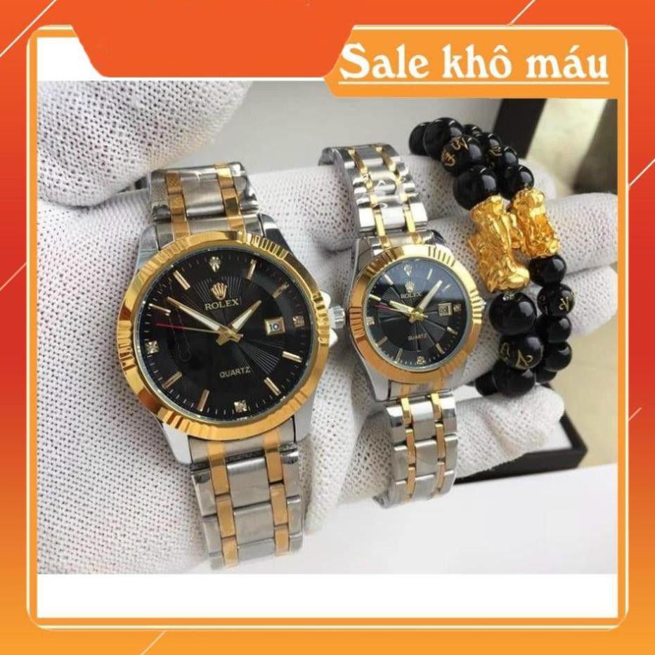 Đồng Nam Rolex mã RL156 dây đặc nguyên khối, mạ không rỉ, dây full vàng - Đồng hồ MTP-STORE