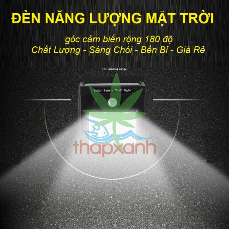 Đèn led năng lượng mặt trời MIN-30 (30 led), Pin li-ion, cảm biến bật tắt