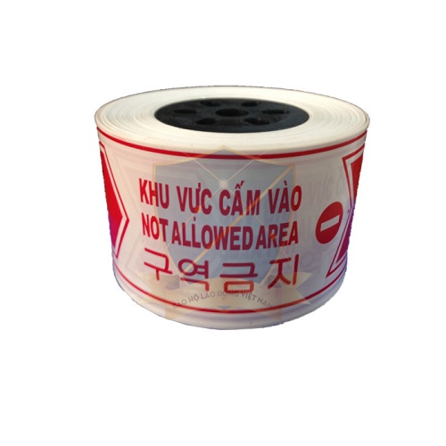 Cuộn băng 100 mét cảnh báo khu vực nguy hiểm, khu vực phong tỏa, hàng rào bảo vệ công trường...