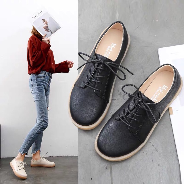 Giày oxford nữ mũi tròn hàng quảng châu | BigBuy360 - bigbuy360.vn