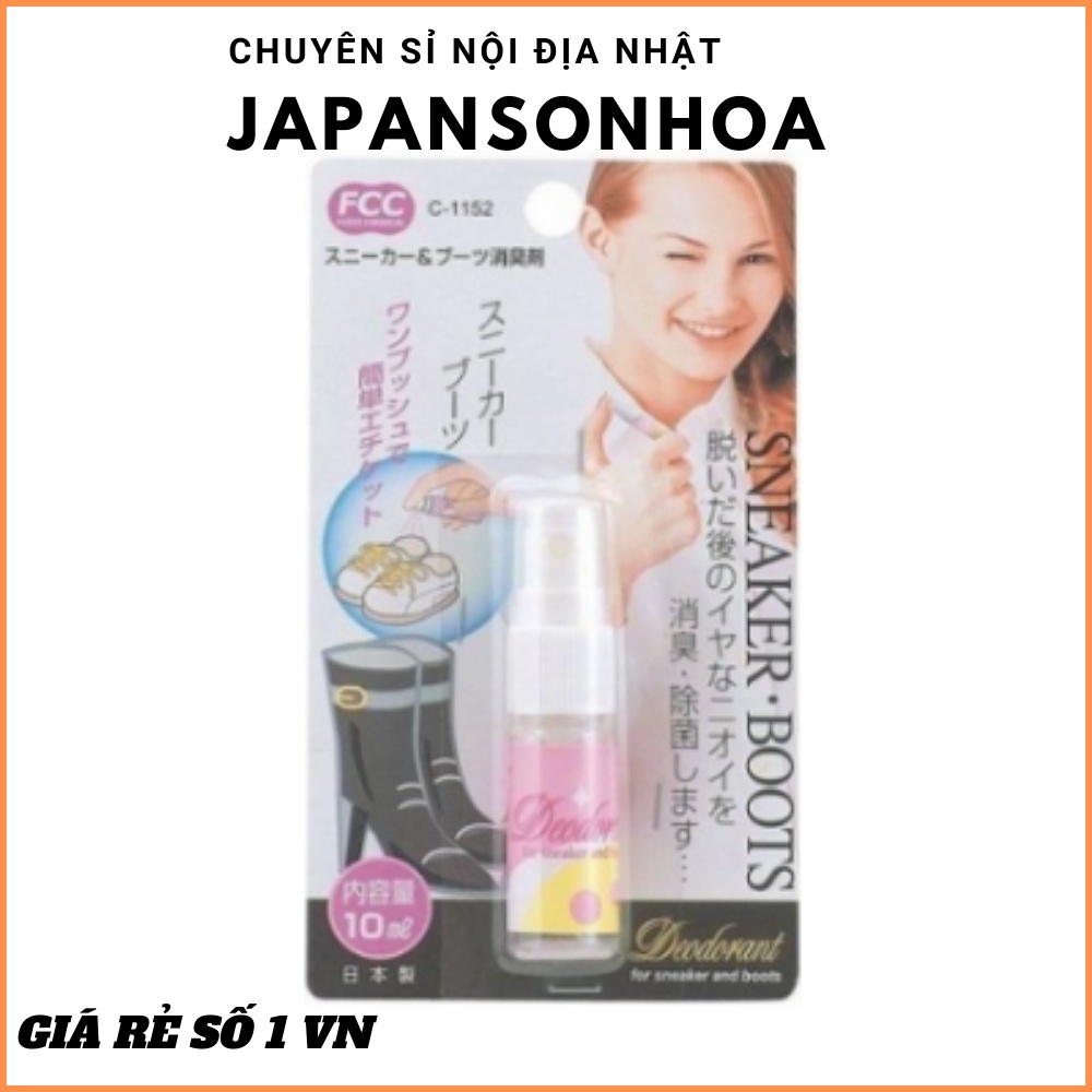 Xịt khử mùi giày Sanada bỏ túi 10ml