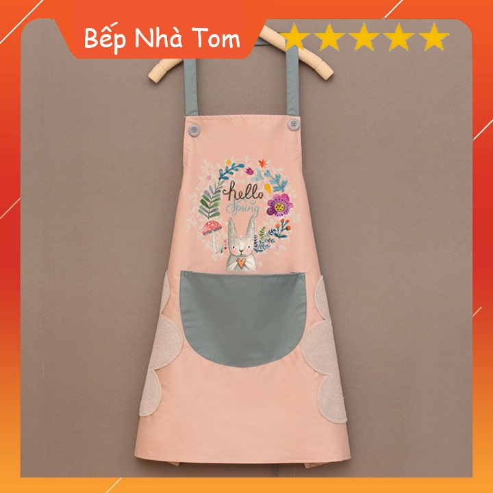 [HOT] Tạp Dề Nấu Ăn Hoạ Tiết Hoa Xinh Xắn