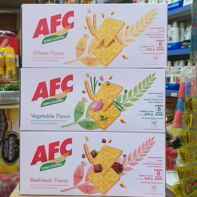 Bánh Qui Mặn AFC 200g(8 Gói*25g) | BigBuy360 - bigbuy360.vn
