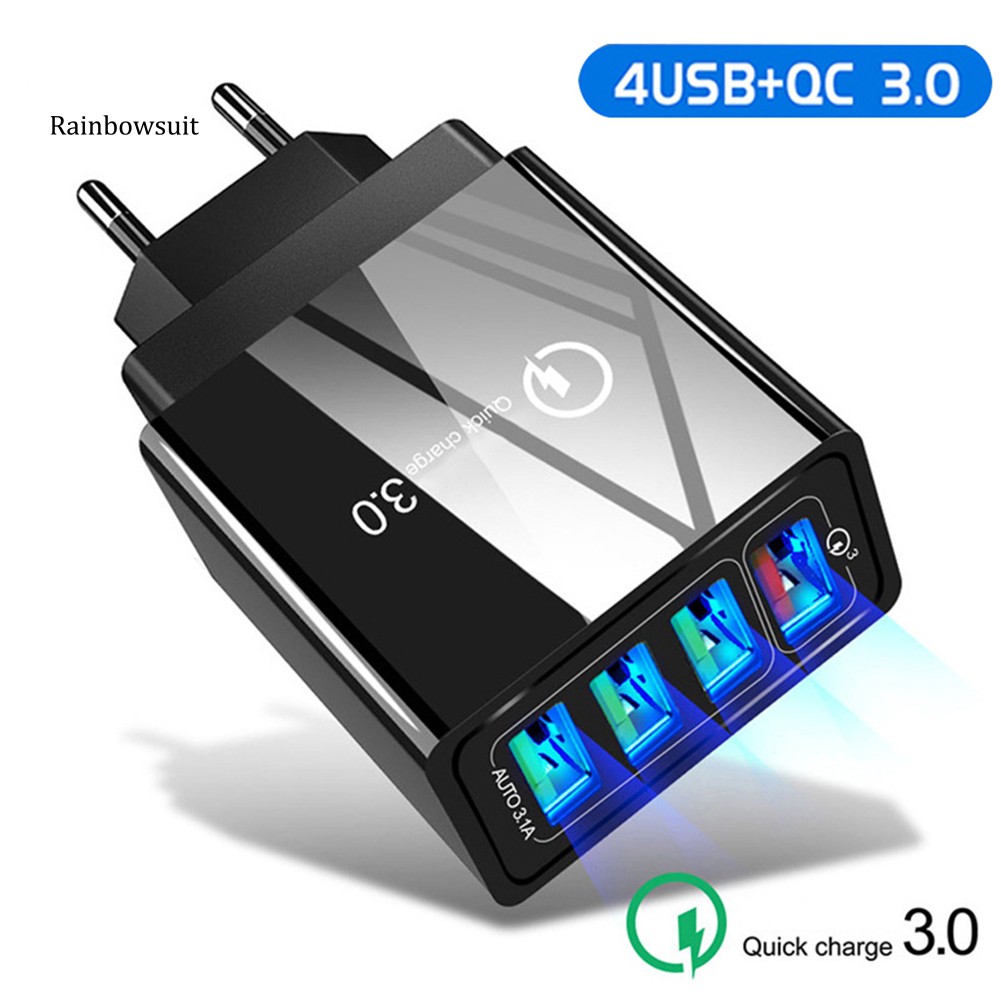 Bộ Sạc Nhanh 4 Cổng Usb 48w Qc3.0