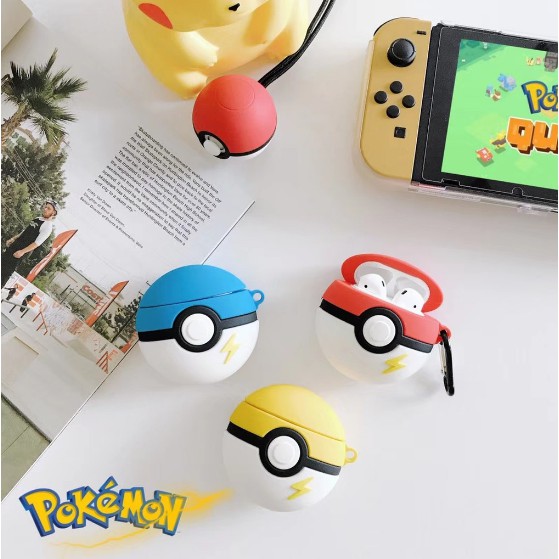 Vỏ Bảo Vệ Hộp Sạc Tai Nghe Airpods 1/2/3 Pro Họa Tiết Hoạt Hình Pokemon Eevee Dễ Thương
