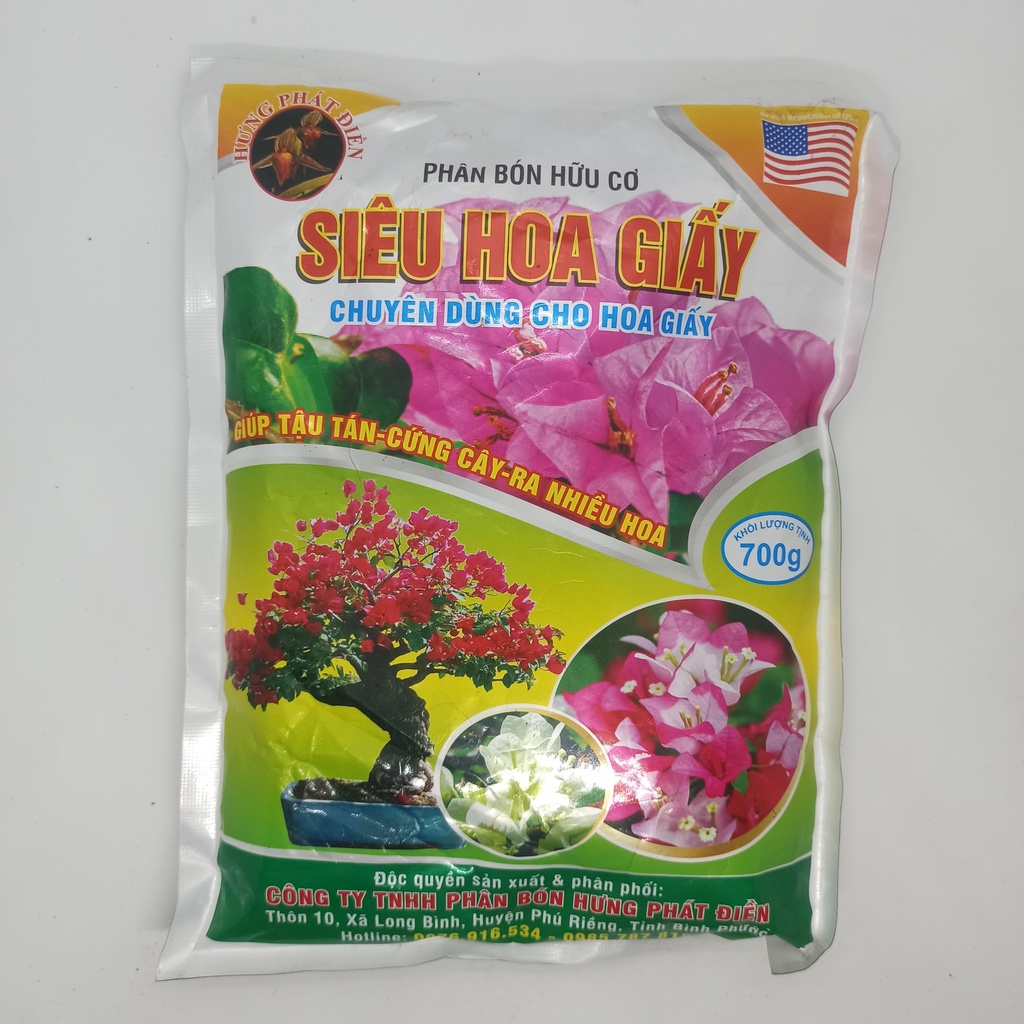 Phân bón hữu cơ Siêu Hoa Giấy chuyên dùng cho Hoa Giấy