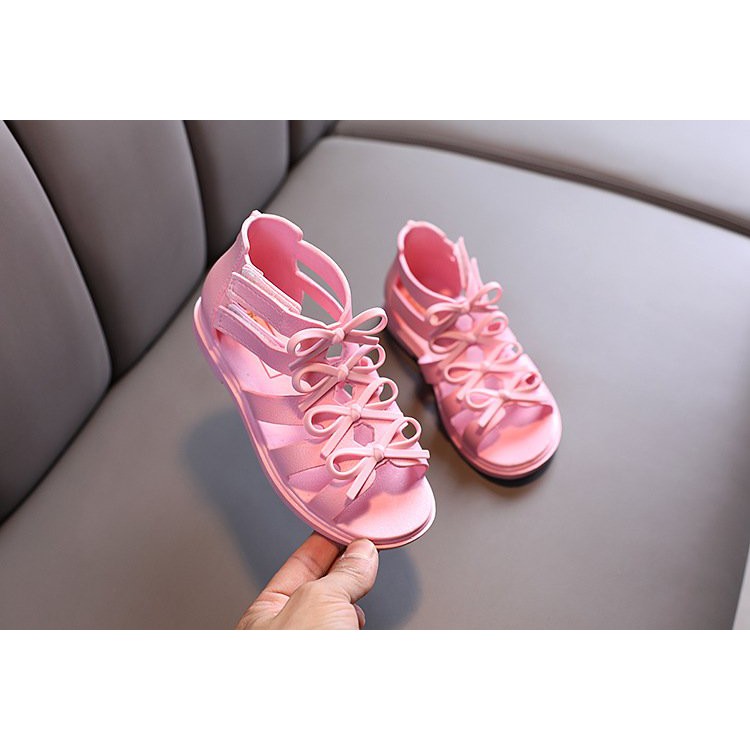 Giày sandal bé gái dây kéo