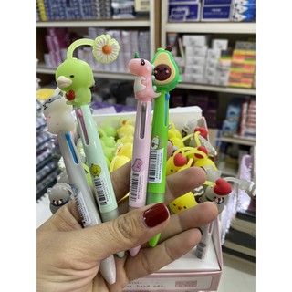 🔹 Viết Bic 3 Màu Đầu Hình Thú.