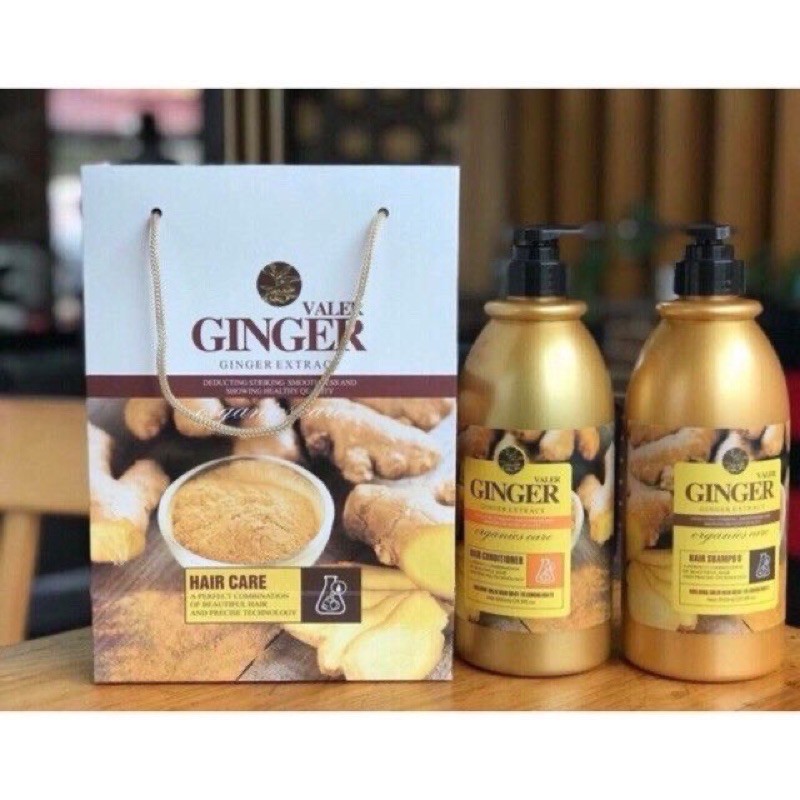 Dầu Gội-Xả Gừng Ginger Extract Valer  Thư Giãn Phục Hồi