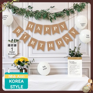 DÂY CHỮ HAPPY BIRTHDAY GIẤY BÒ - NHÀ ANN