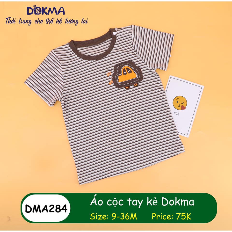 Áo cộc kẻ sọc Dokma DMA284