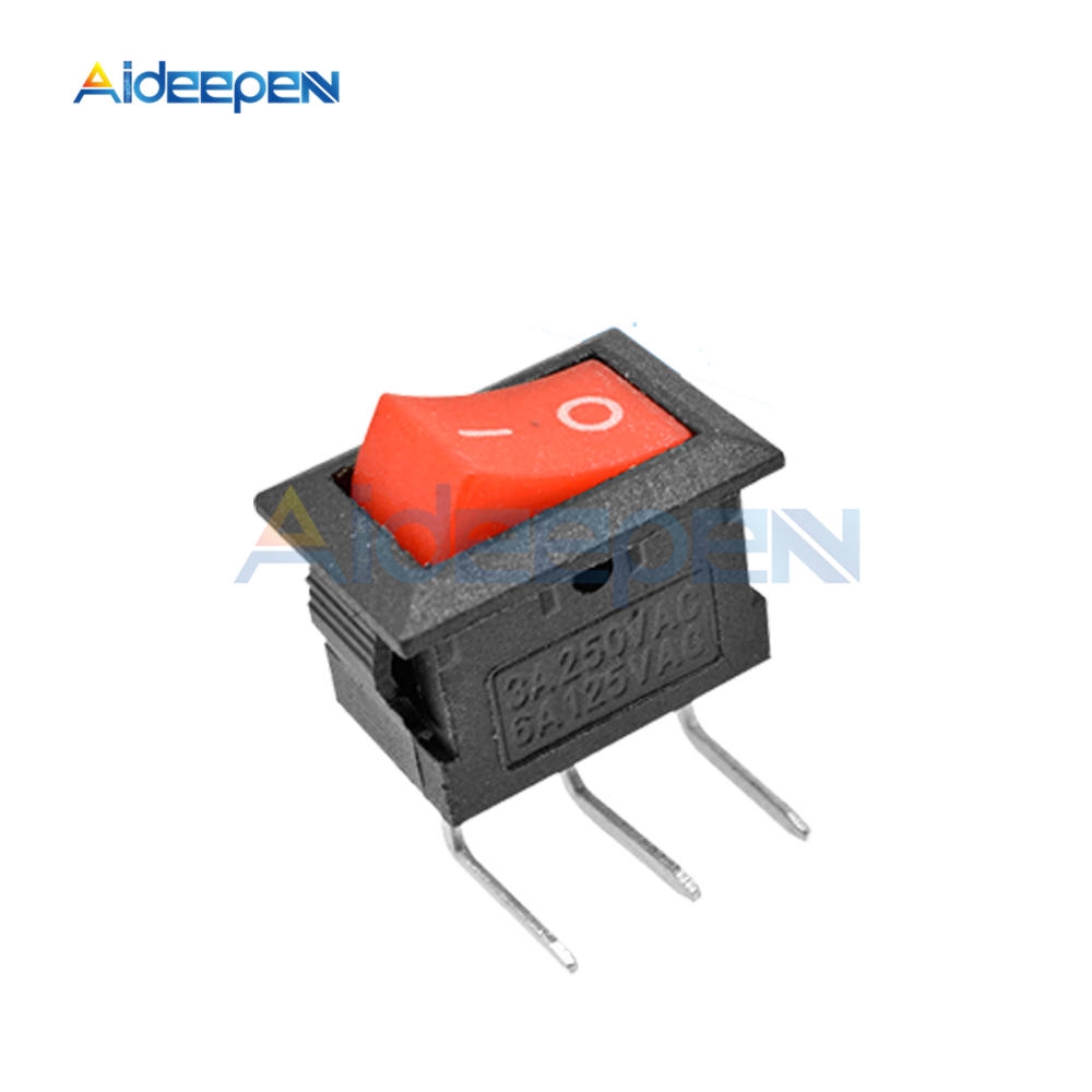 5PCS KCD11 2pin 3Pin ON-OFF 3A 250V 10*15MM Small Boat Rocker Switch 10x15 Snap-in Power Switch White Red and Black ON-OFF-ON | BigBuy360 - bigbuy360.vn