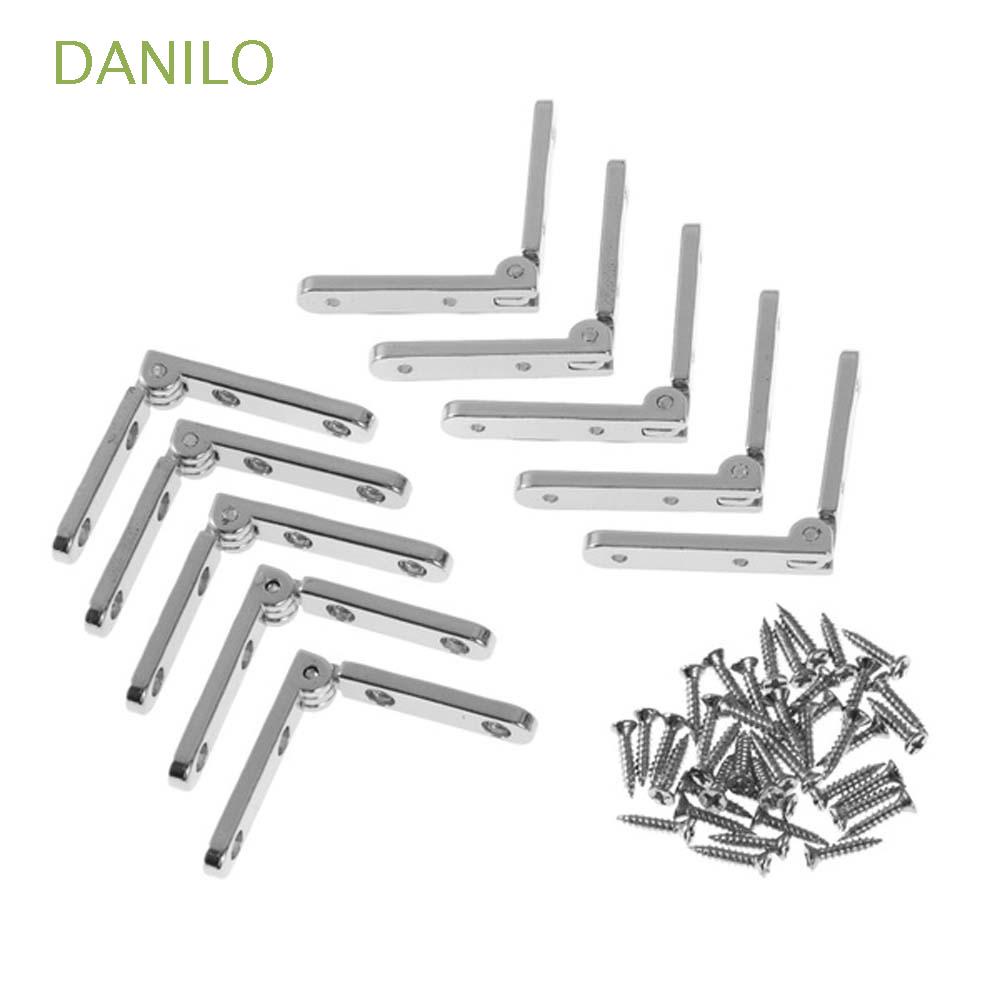 Bộ 5 / 10 bản lề gập hỗ trợ nắp đồ nội thất tự khóa góc 90 độ tiện lợi nhiều màu tùy chọn