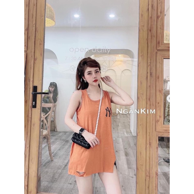 [Mã WASKT410K giảm 10K đơn 50K] Áo cotton NY sát nách 4 màu | BigBuy360 - bigbuy360.vn