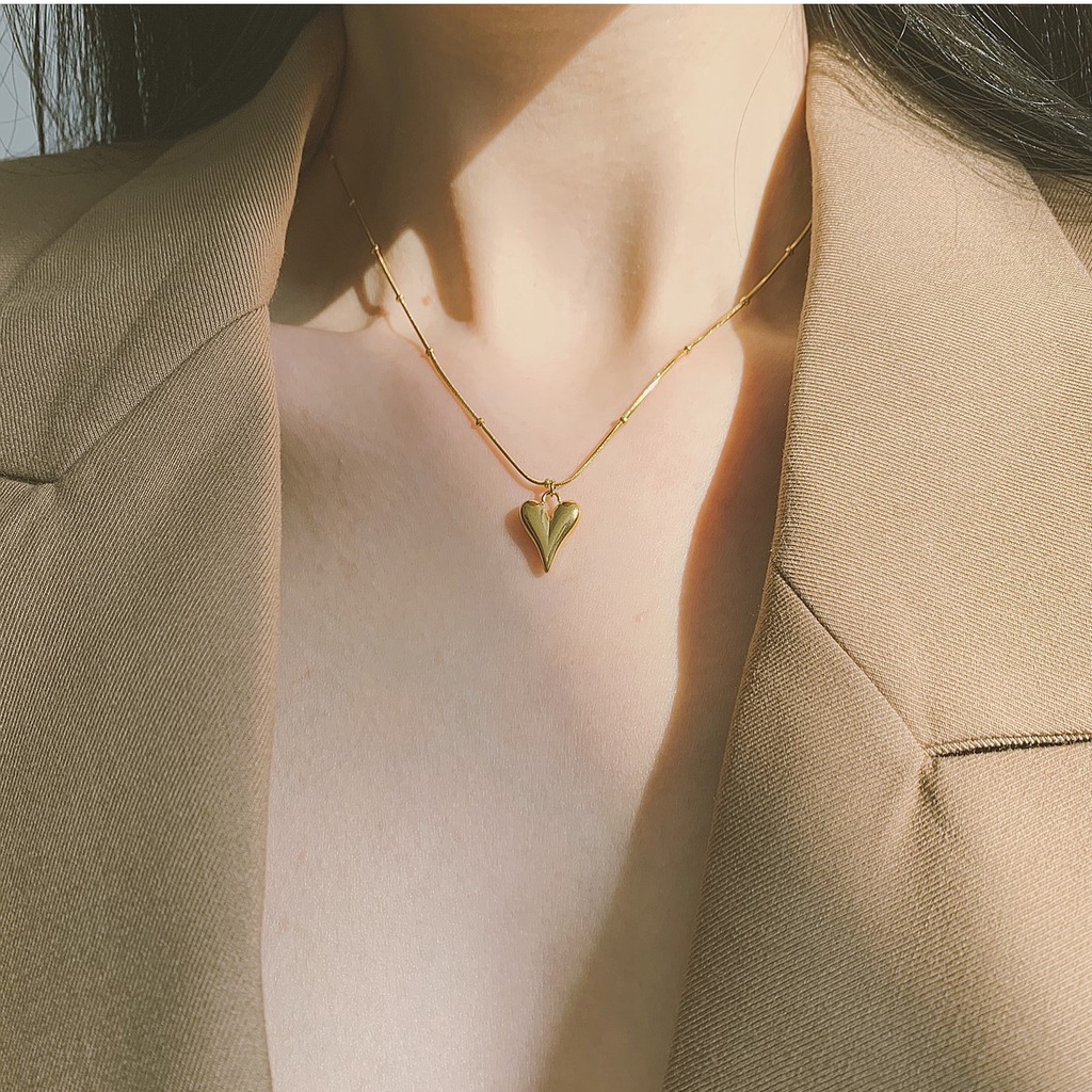 Dây chuyền titan trái tim Loli Heart không gỉ