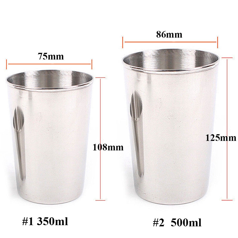 Ly Uống Nước Bằng Thép Không Gỉ 304 350 / 500ml