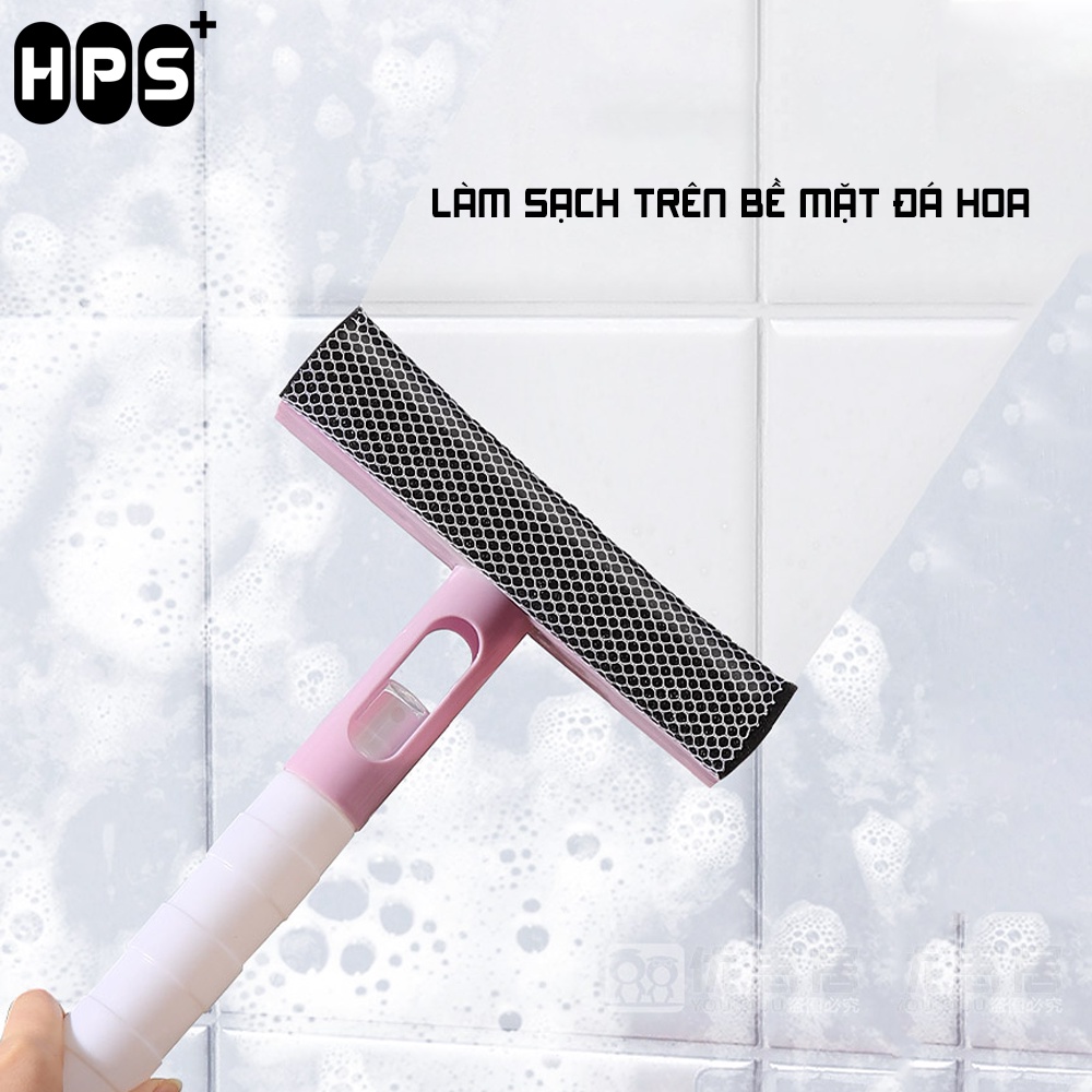 Cây lau kính thông minh kèm gạt nước tích hợp bình xịt dung dịch làm sáng bóng sạch sẽ