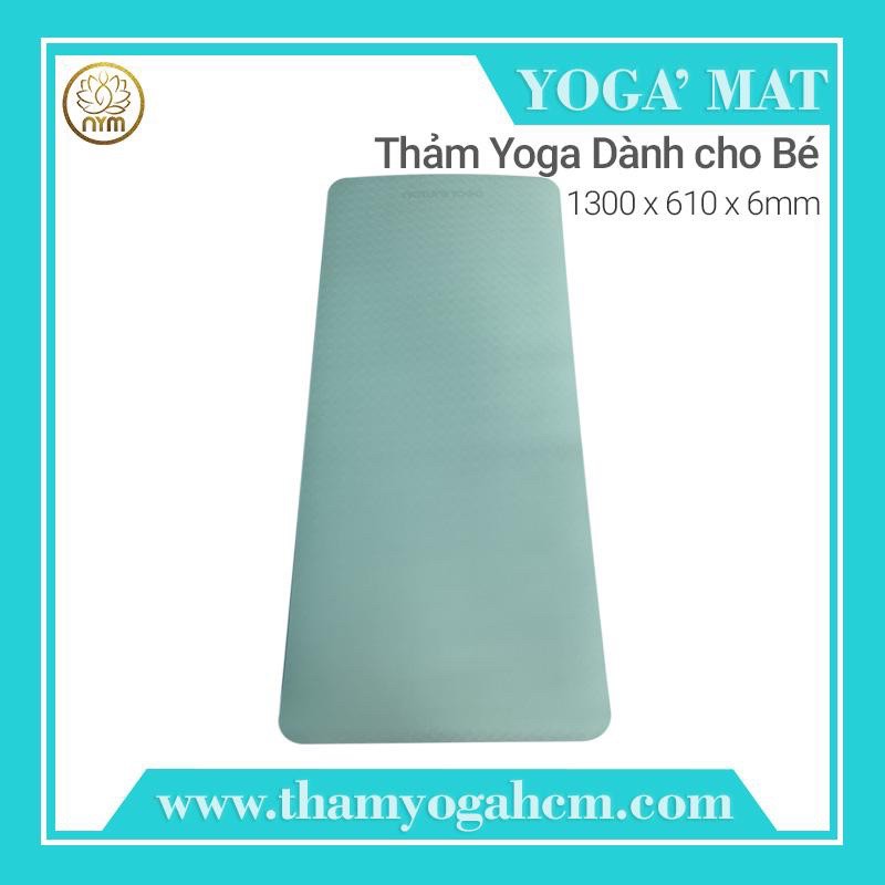 XẢ HÀNG THANH LÝ Thảm Tập Yoga Cho Bé Cao Cấp TPE Họa Tiết 6mm -  Lỗi Nhẹ Sản Xuất - Tặng Kèm Túi Đựng