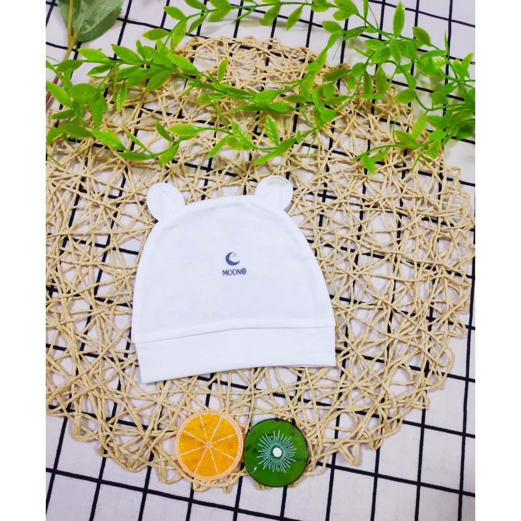 Xả kho mũ sơ sinh Moon chất Petit siêu mềm mịn thấm hút mồ hôi tốt cho bé