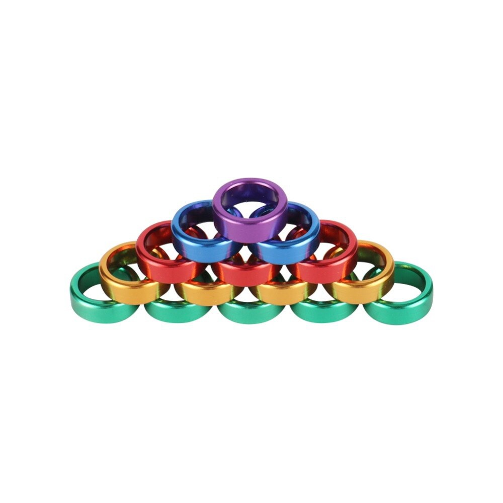 10 Vòng Nhôm Đeo Chân Chim Bồ Câu 8mm Hiện Có 6 Màu